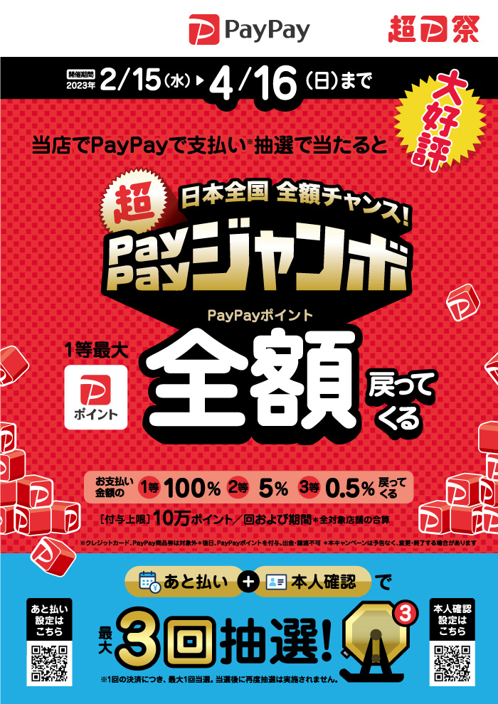 日本全国全額チャンス！ペイペイジャンボ