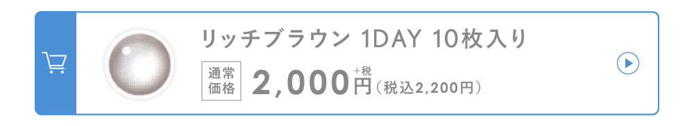 リッチブラウン 1DAY 10枚入り 通常価格 2,000円（税込2,200円）