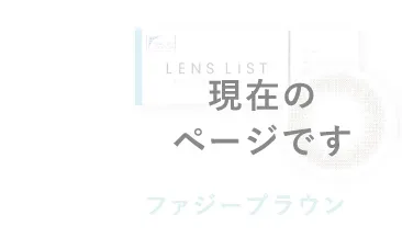 ［現在のページです］LENS LiST 1day ファジーブラウン