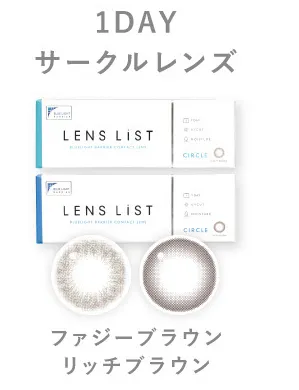 1DAY ブルーライトカット機能付き ファジーブラウン リッチブラウン