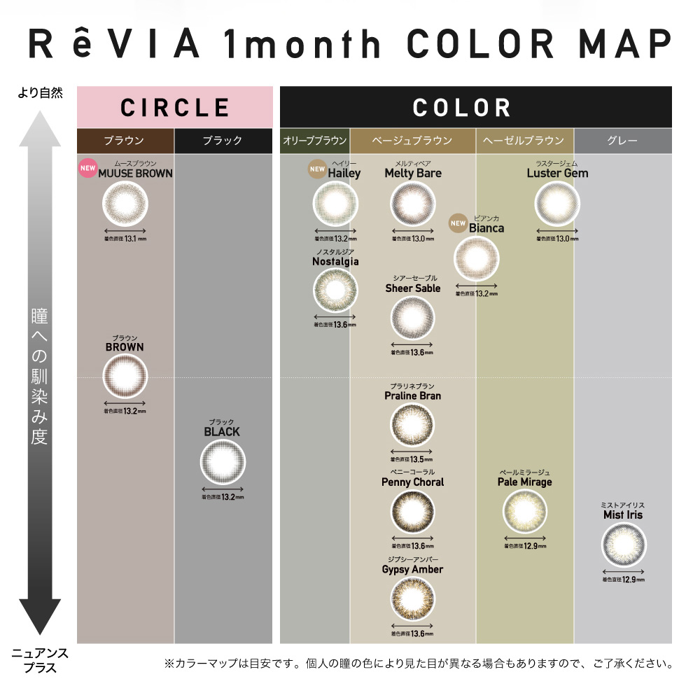 ReVIA 1month COLOR MAP