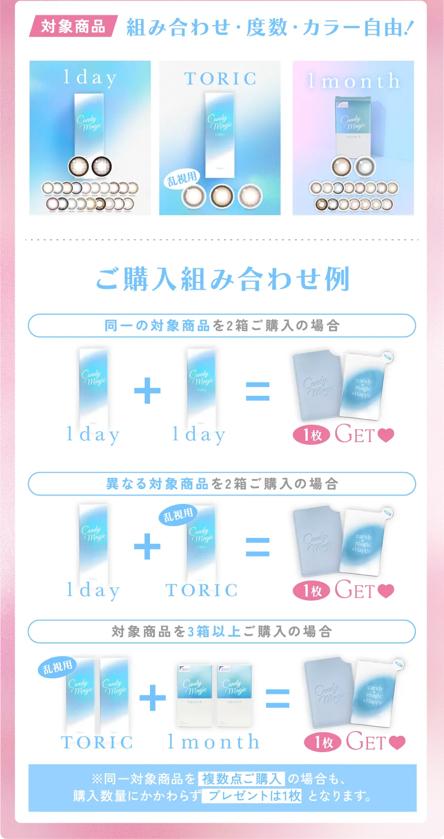 ご購入組み合わせ例