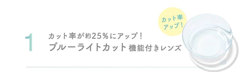 ブルーライトカット！ ライトグリーン 色素レンズ 特許取得 第6902808号