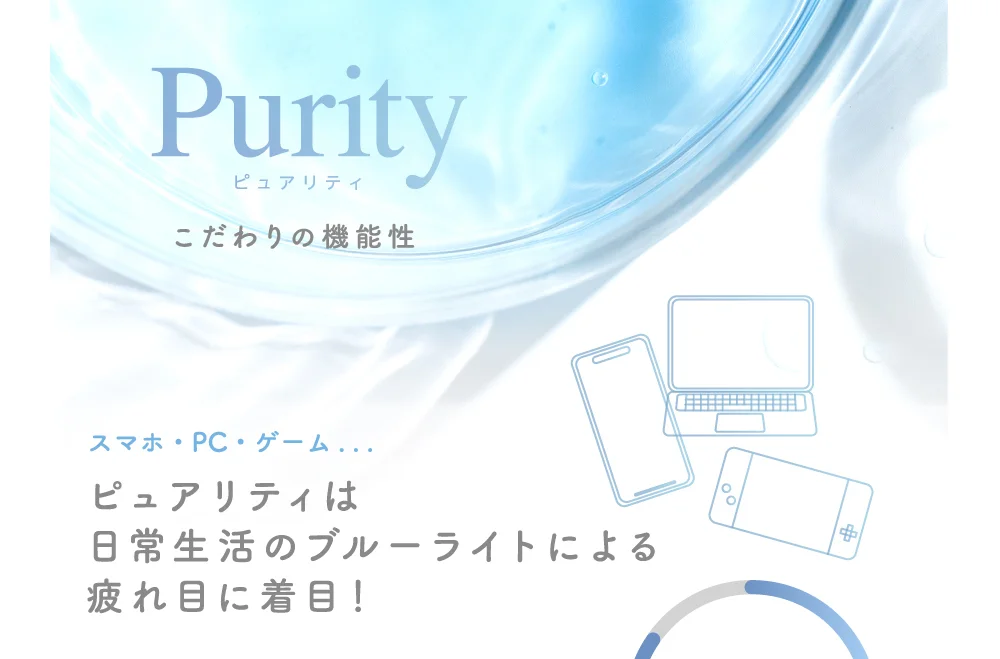 Purity ピュアリティ こだわりの機能性 