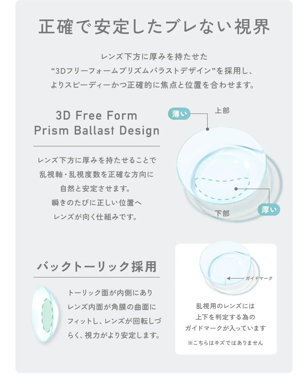 正確で安定したブレない視界
