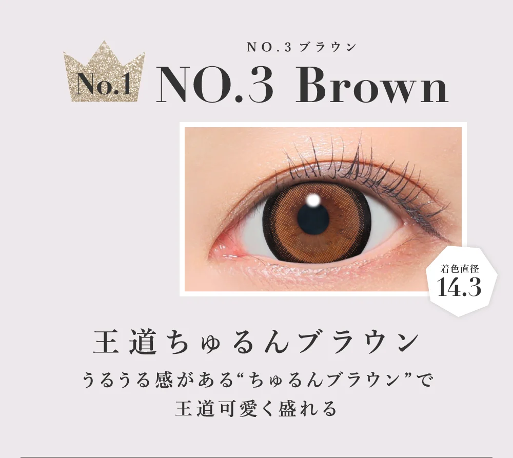 NO.3ブラウン 王道ちゅるんブラウン