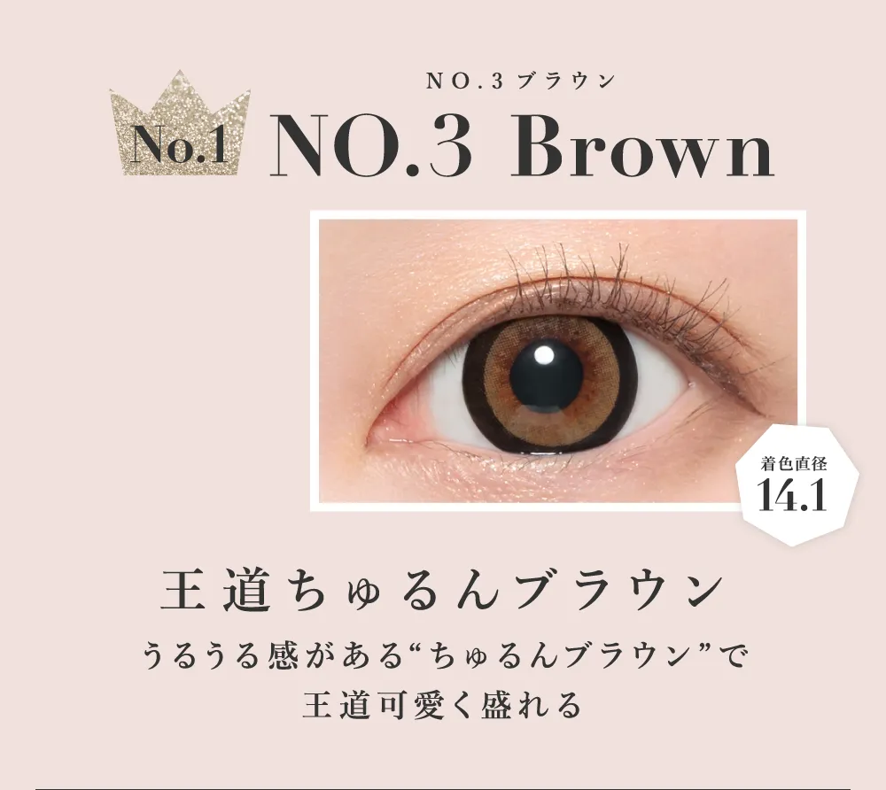 NO.3ブラウン 王道ちゅるんブラウン
