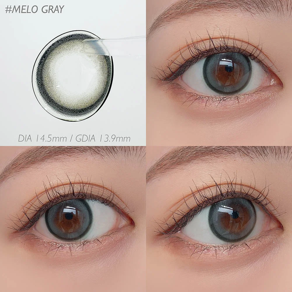 candymagic 1day(キャンディーマジック ワンデー) #MELO GRAY(メログレー)着用画像 商品スペックDIA 14.5㎜ / GDIA 13.9mm