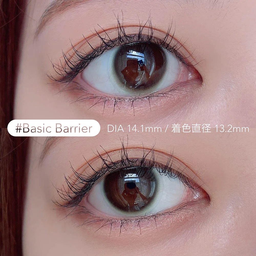 ReVIA Blue Light Barrier COLOR 1day(レヴィアブルーライトバリア ワンデー)のBasic Barrier(ベーシックバリア)の着用画像