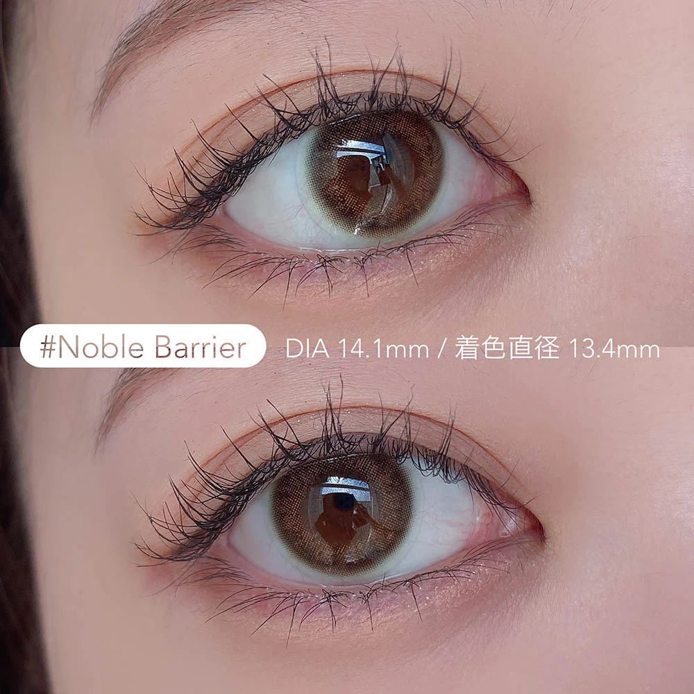 ReVIA Blue Light Barrier COLOR 1day(レヴィアブルーライトバリア ワンデー)のNoble Barrier(ノーブルバリア)の着用画像