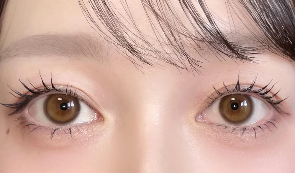 candy magic 1day ルルブラウン 着用画像