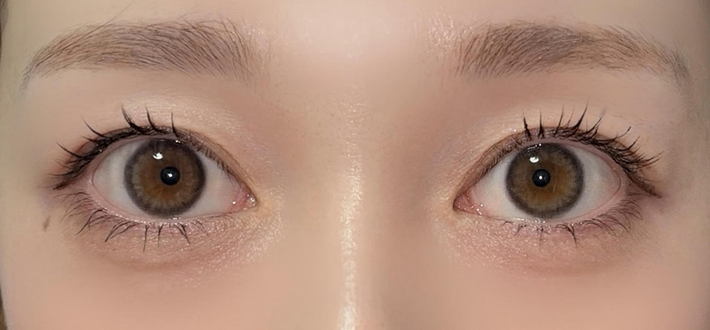 カラーレンズ/モカグレー 着用画像