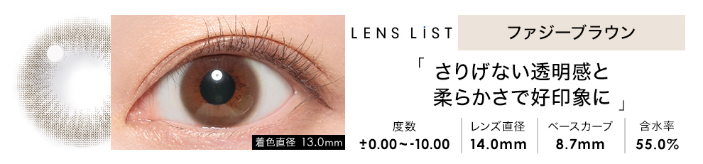 LENS LiST 1day ファジーブラウン