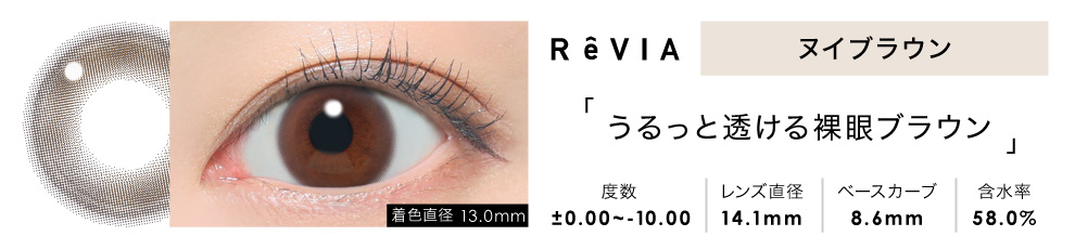 ReVIA 1day ヌイブラウン