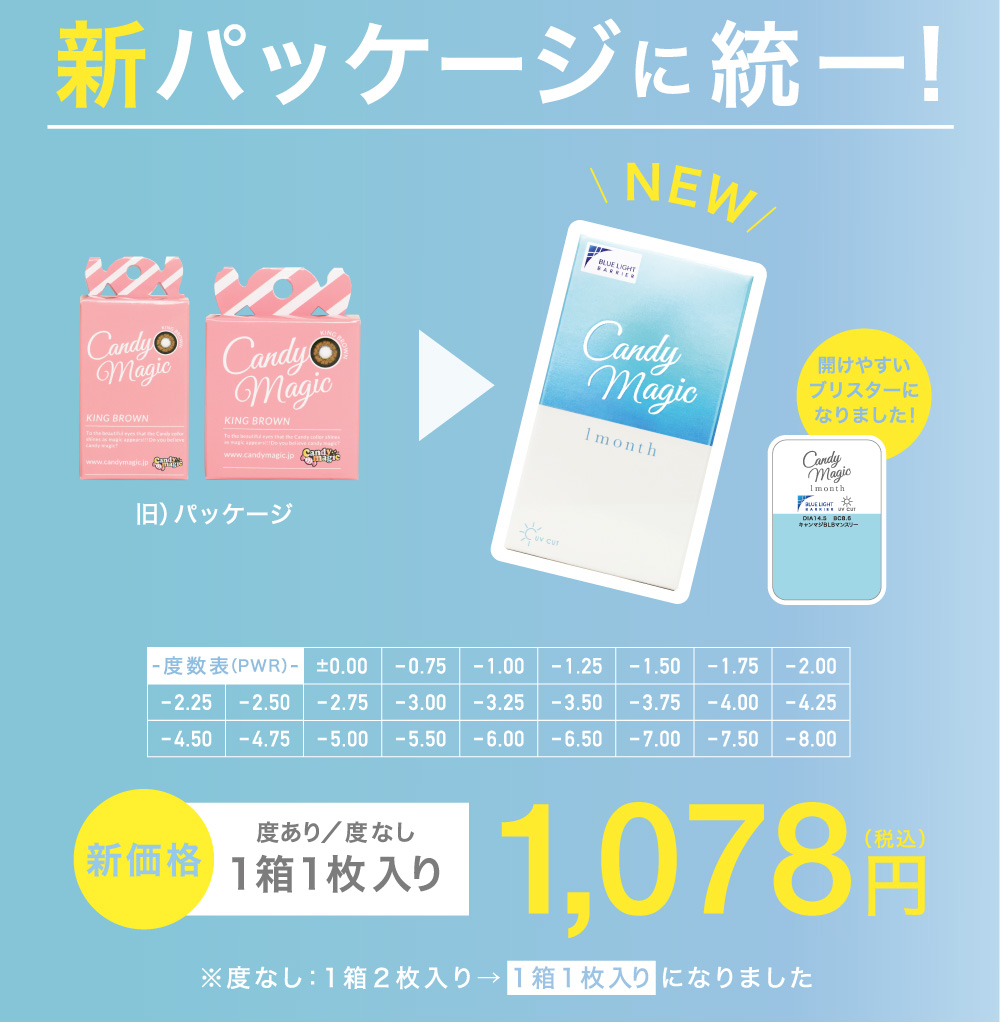 新パッケージに統一！