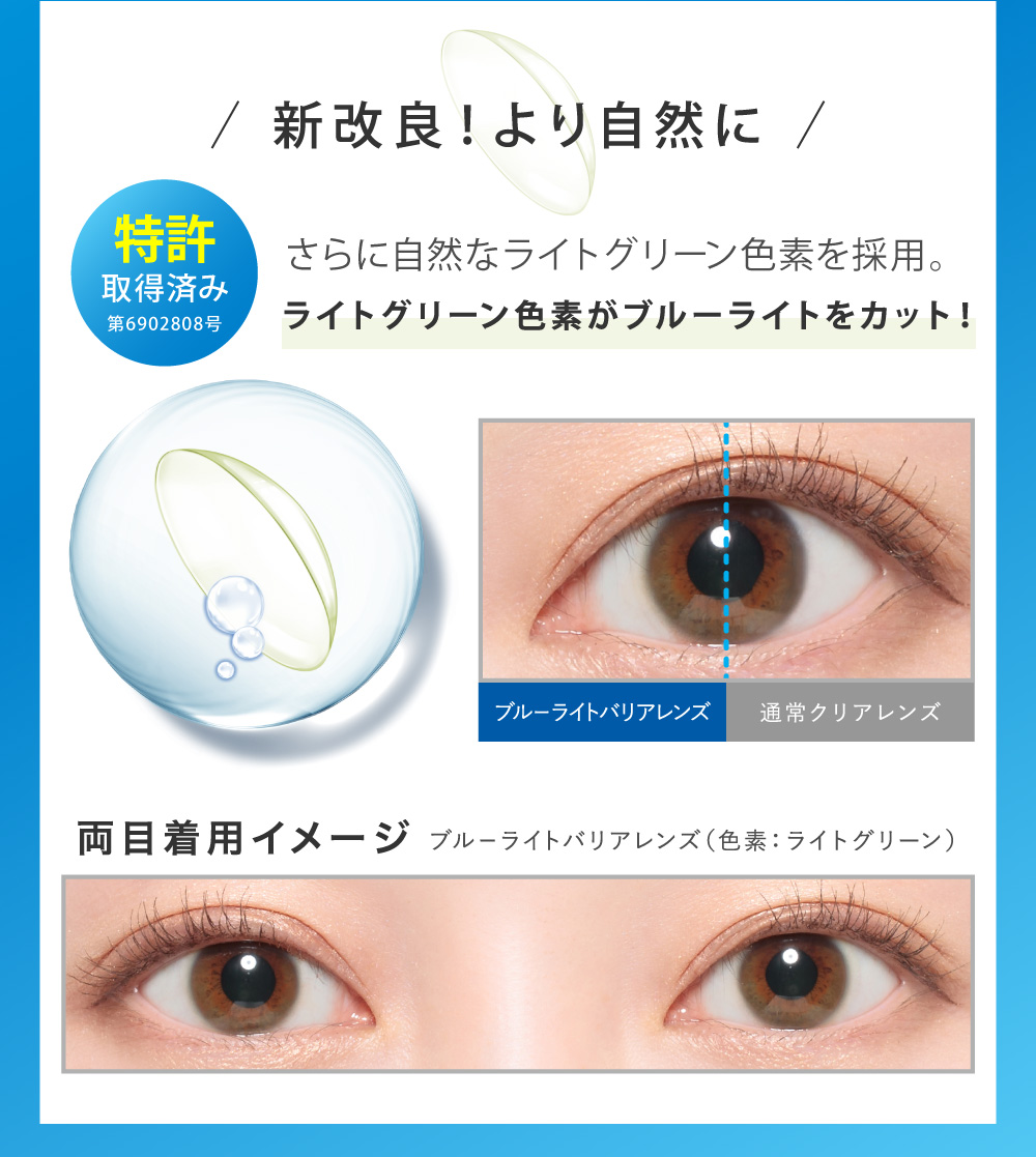 より目に優しいレンズへ